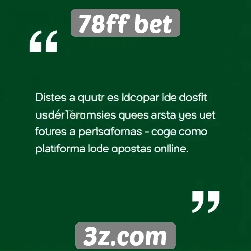 Feedback dos usuários sobre o 78ff bet